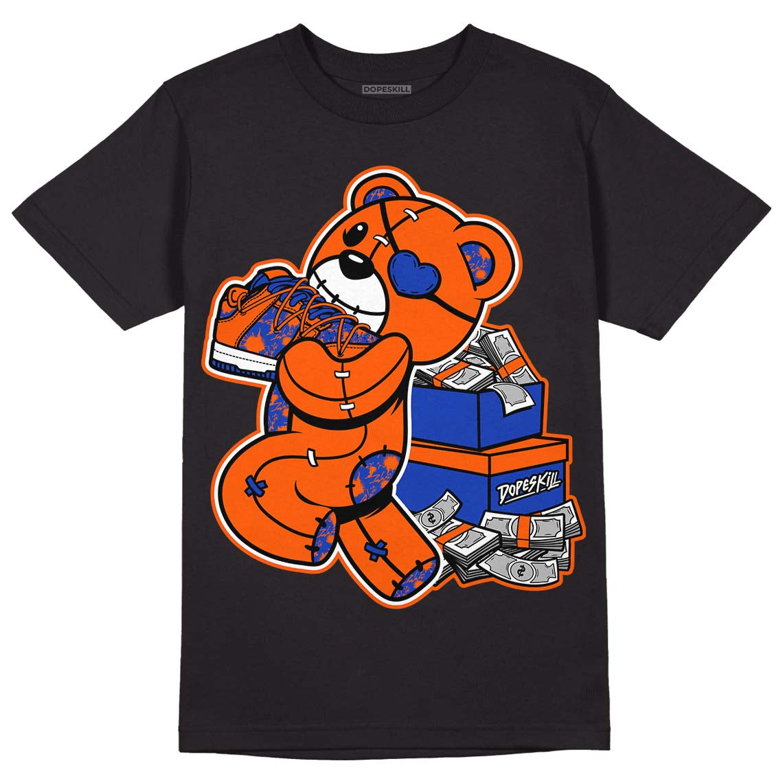Dunk Low Futura Orange Blaze superstreetwear T-Shirt Bear Steals Sneaker Graphic