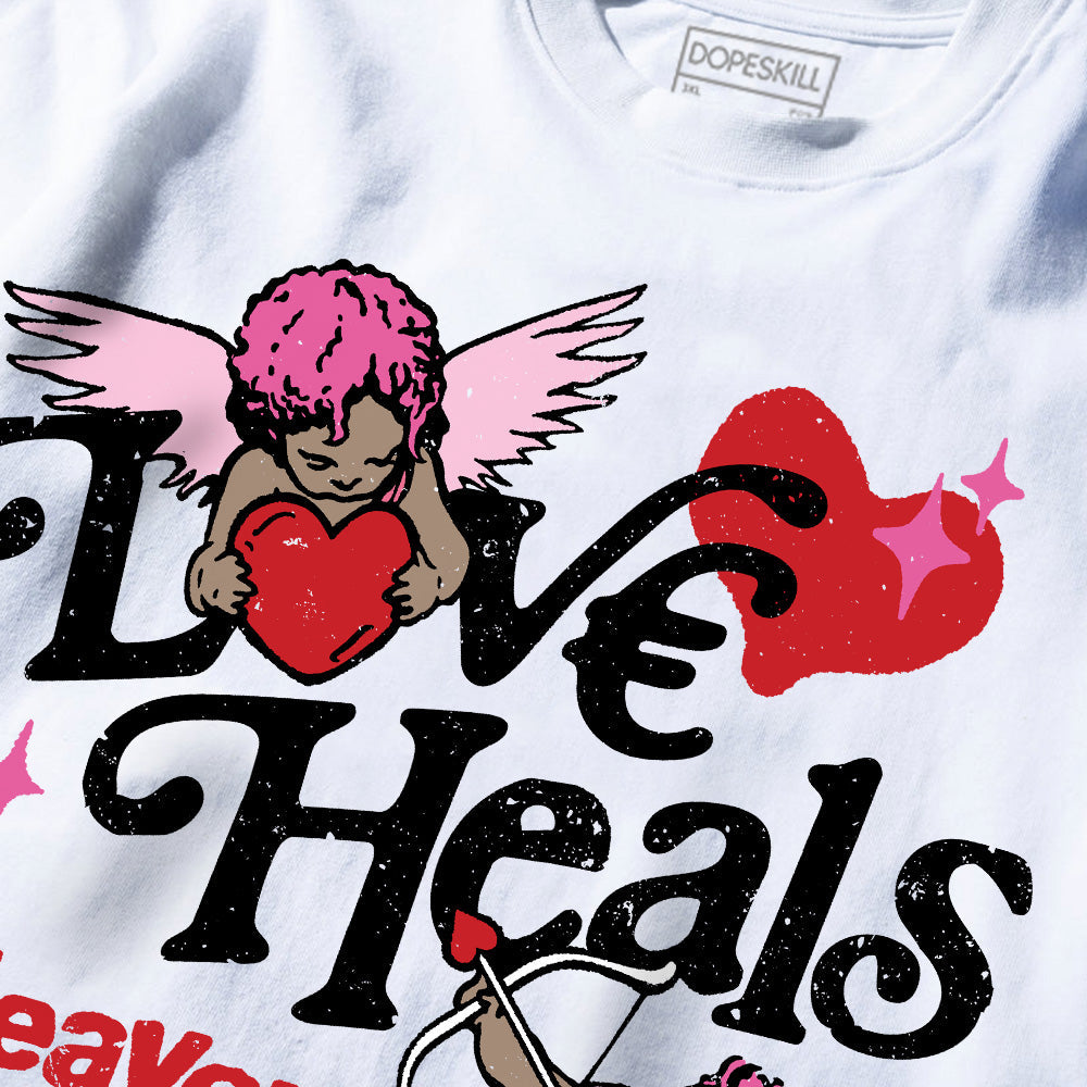 Max 1 Valentine's Day 2025 in White superstreetwear Premium T-Shirt New Love Heals Graphic
