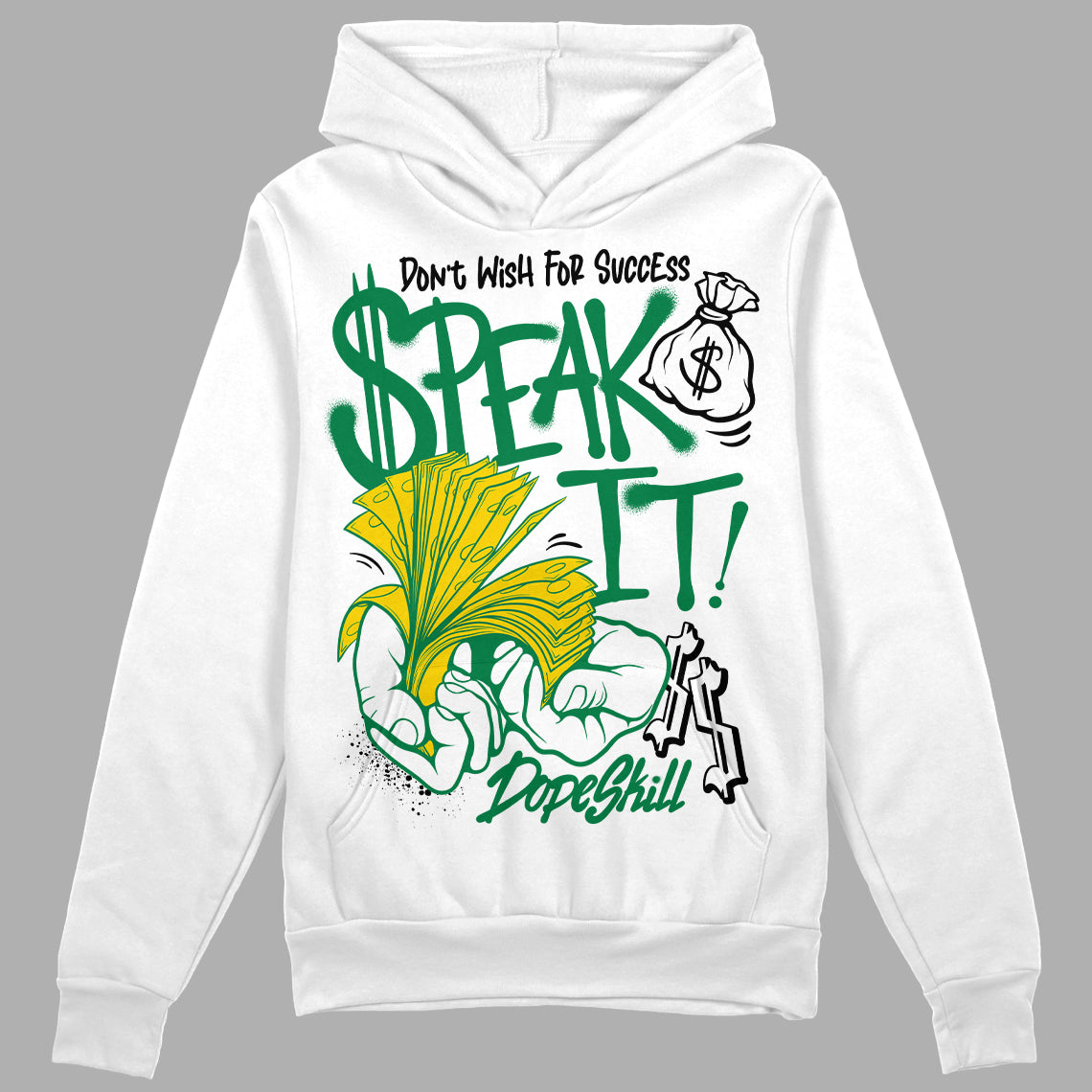 Lucky Green 5s superstreetwear Hoodie Sweatshirt Speak It Graphic