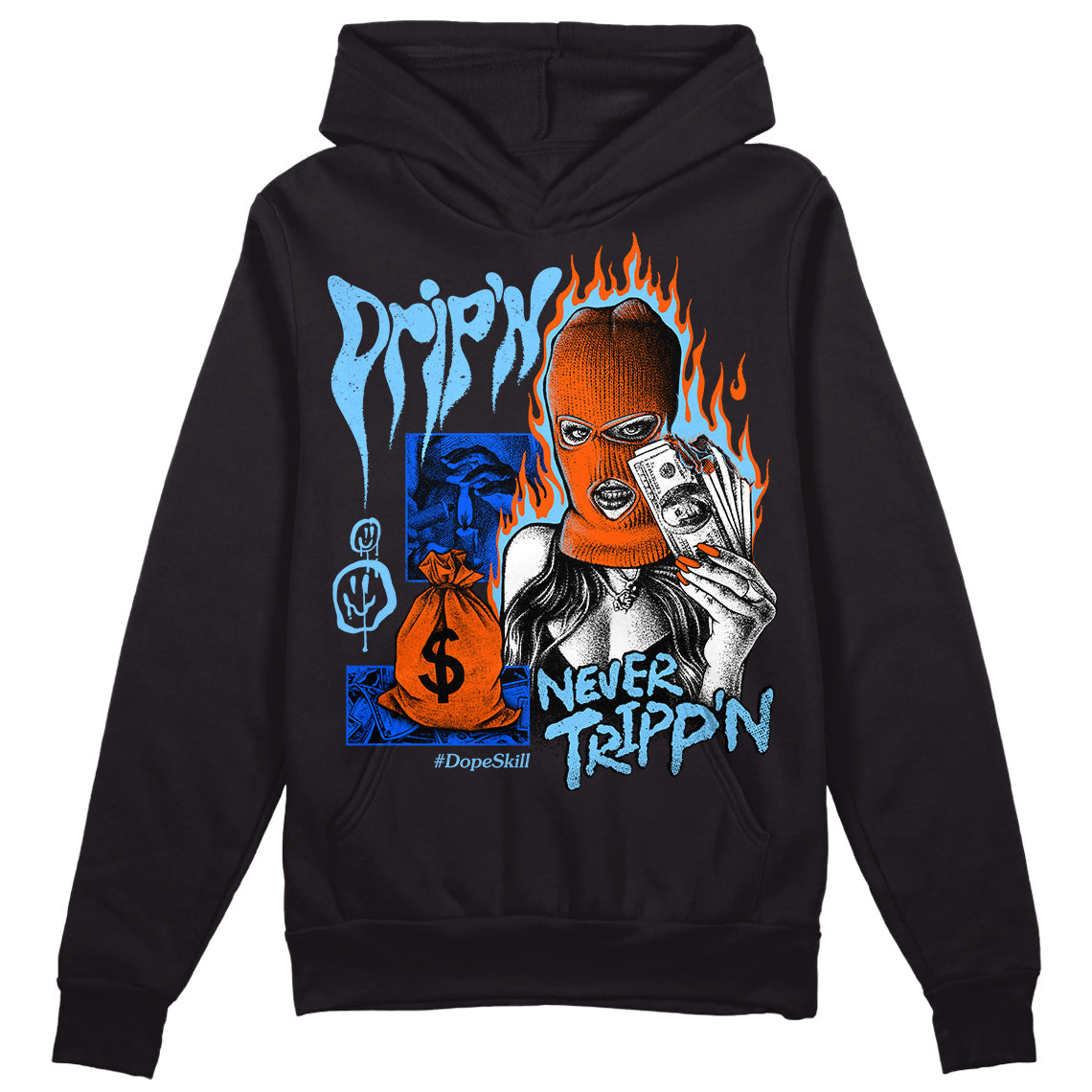 Dunk Futura University Blue superstreetwear Hoodie Sweatshirt Drip'n Never Tripp'n Graphic