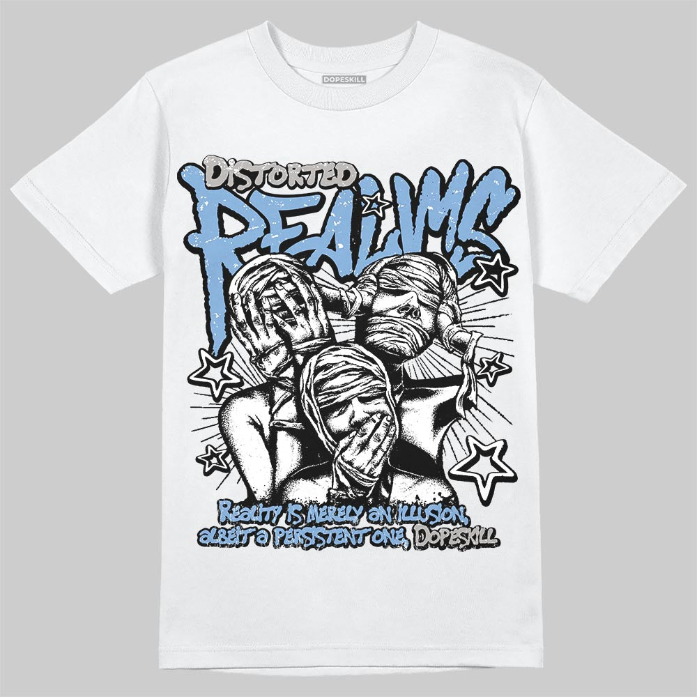 University Blue 5s superstreetwear T-Shirt Distorted Realms Graphic