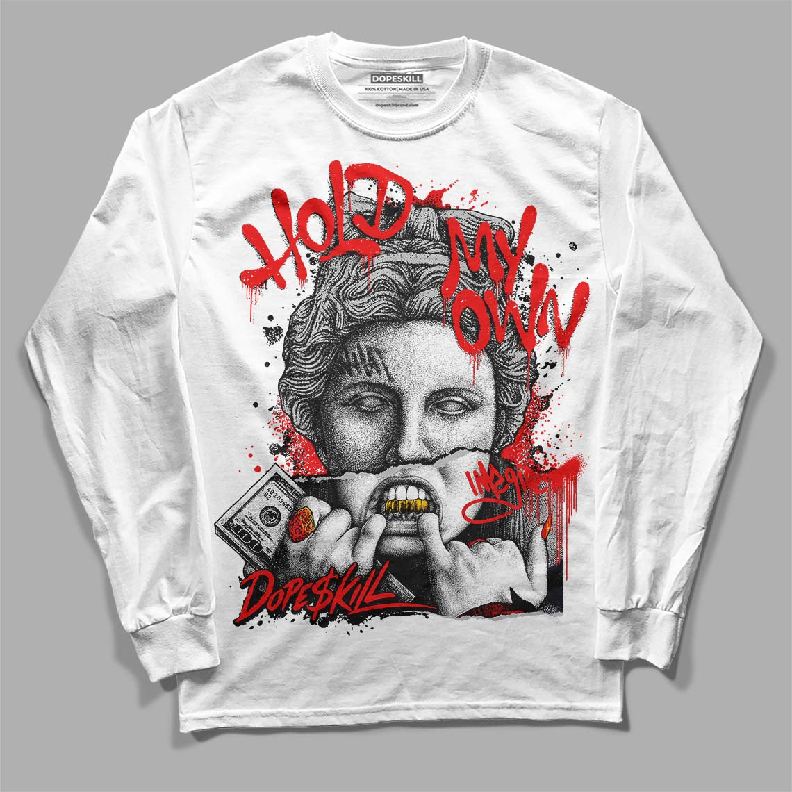 Cherry 12s superstreetwear Long Sleeve T-Shirt Hold My Own Graphic