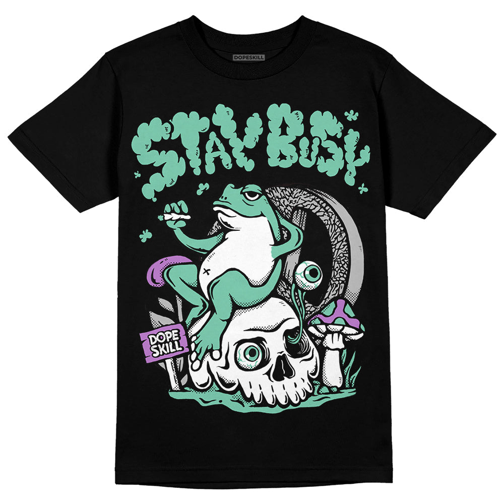 Green Glow 3s superstreetwear T-Shirt Stay Busy Graphic