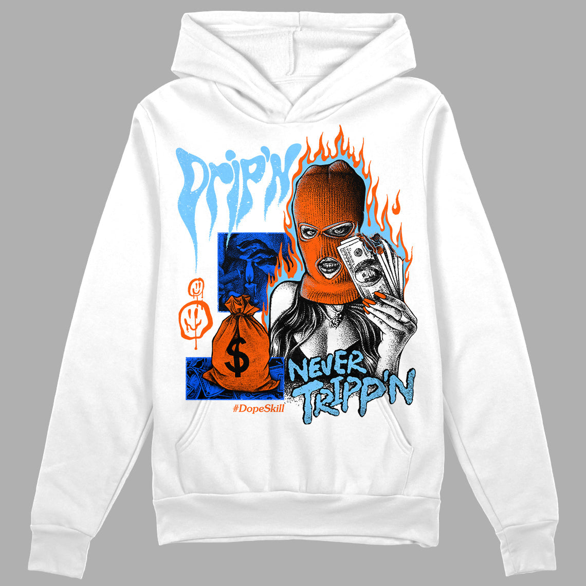 Dunk Futura University Blue superstreetwear Hoodie Sweatshirt Drip'n Never Tripp'n Graphic