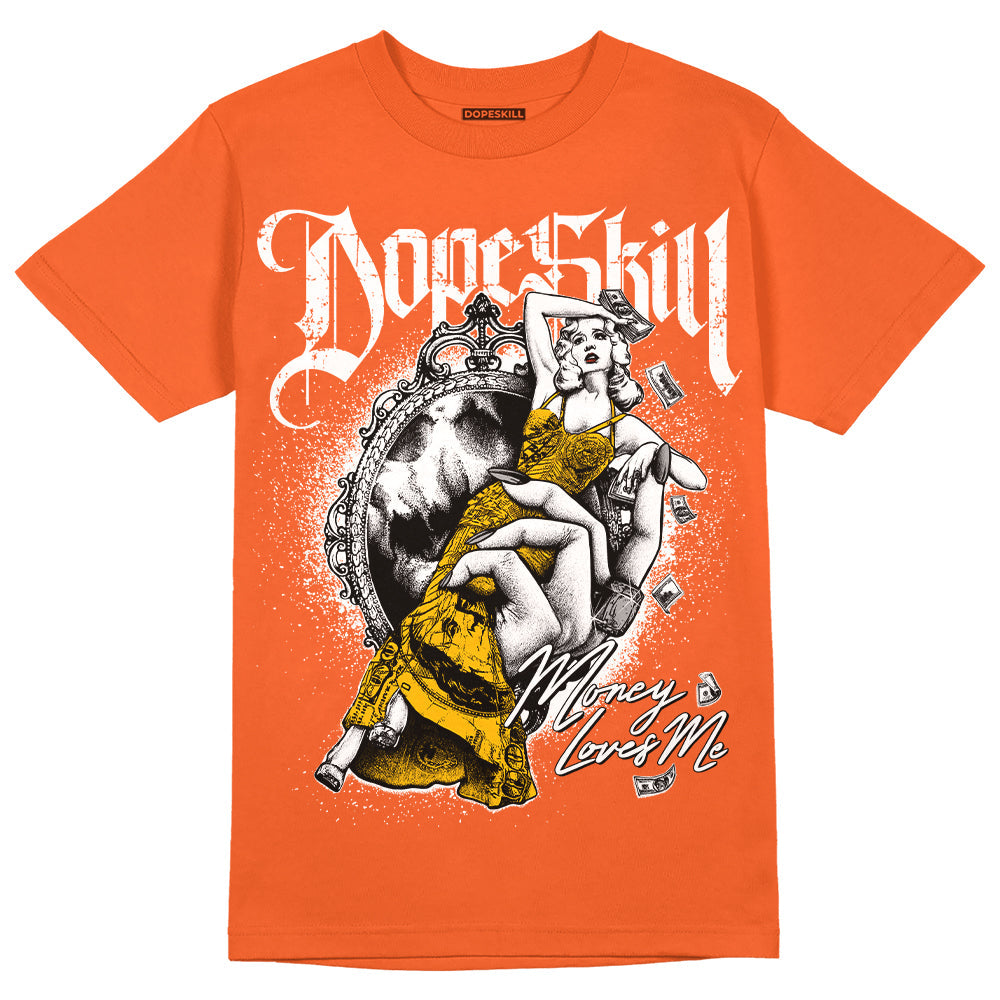 Georgia Peach 3s superstreetwear Orange T-shirt Money Loves Me Graphic