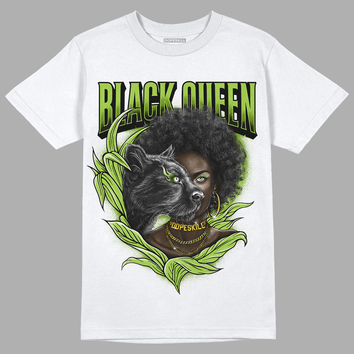 Dunk Low 'Chlorophyll' superstreetwear T-Shirt New Black Queen Graphic