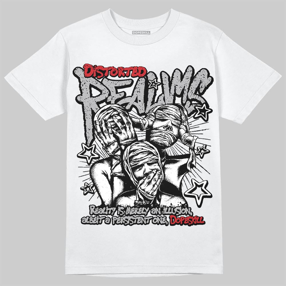 White Cement 4s superstreetwear T-Shirt Distorted Realms Graphic