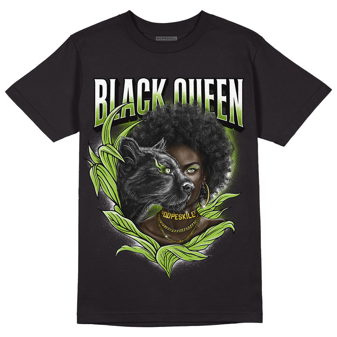 Dunk Low 'Chlorophyll' superstreetwear T-Shirt New Black Queen Graphic
