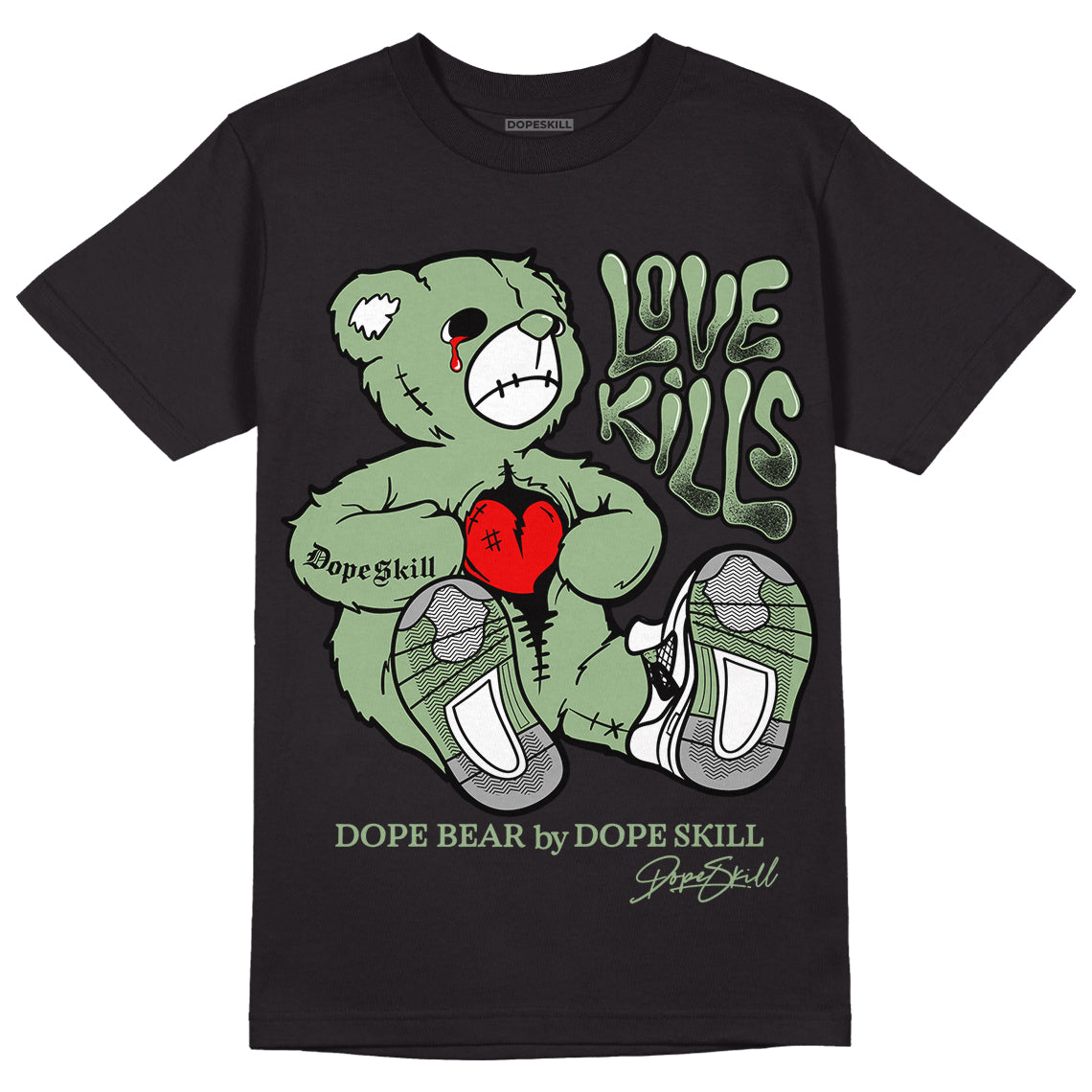 Seafoam 4s superstreetwear T-Shirt Love Kills Graphic