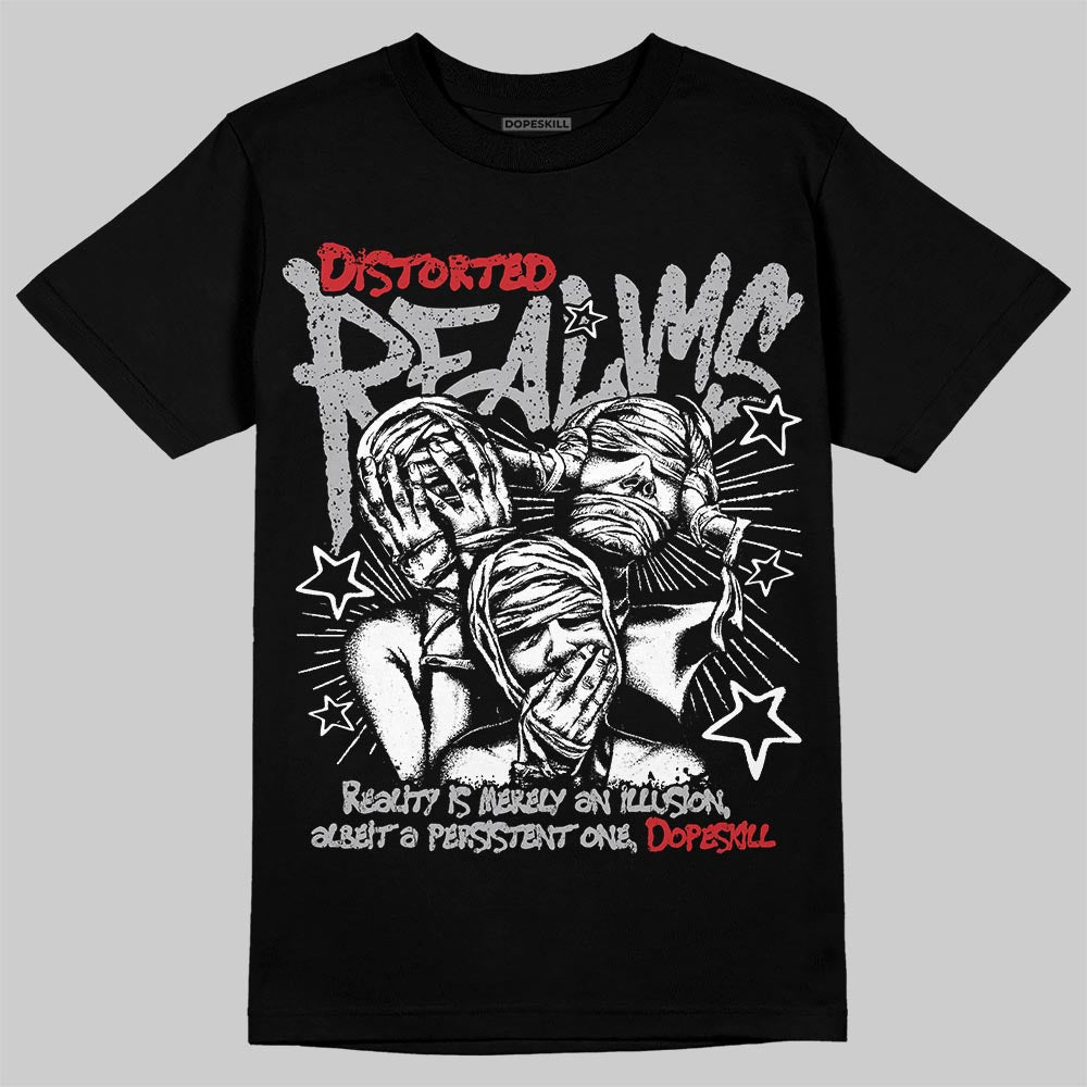 White Cement 4s superstreetwear T-Shirt Distorted Realms Graphic