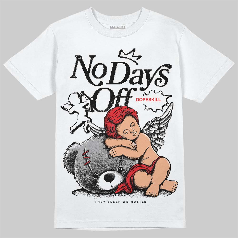 White Thunder 4s superstreetwear T-Shirt New No Days Off Graphic