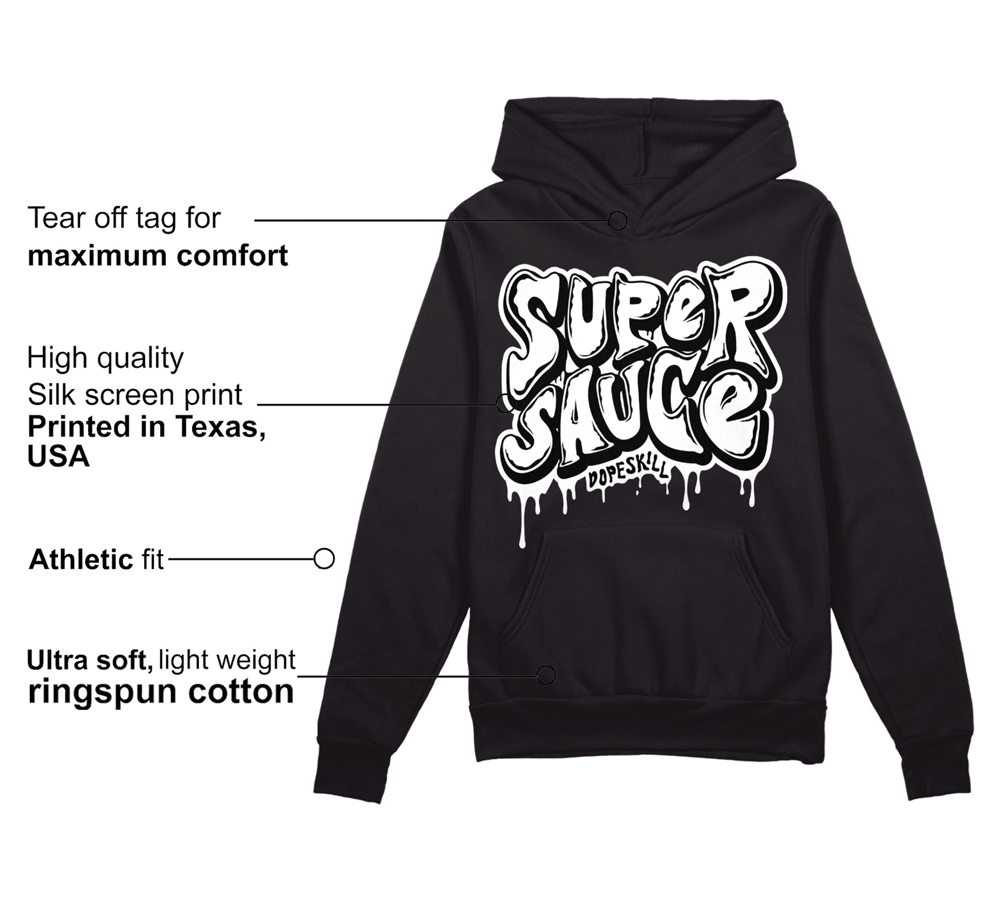 Dunk Low Panda White Black superstreetwear Hoodie Sweatshirt Super Sauce Graphic