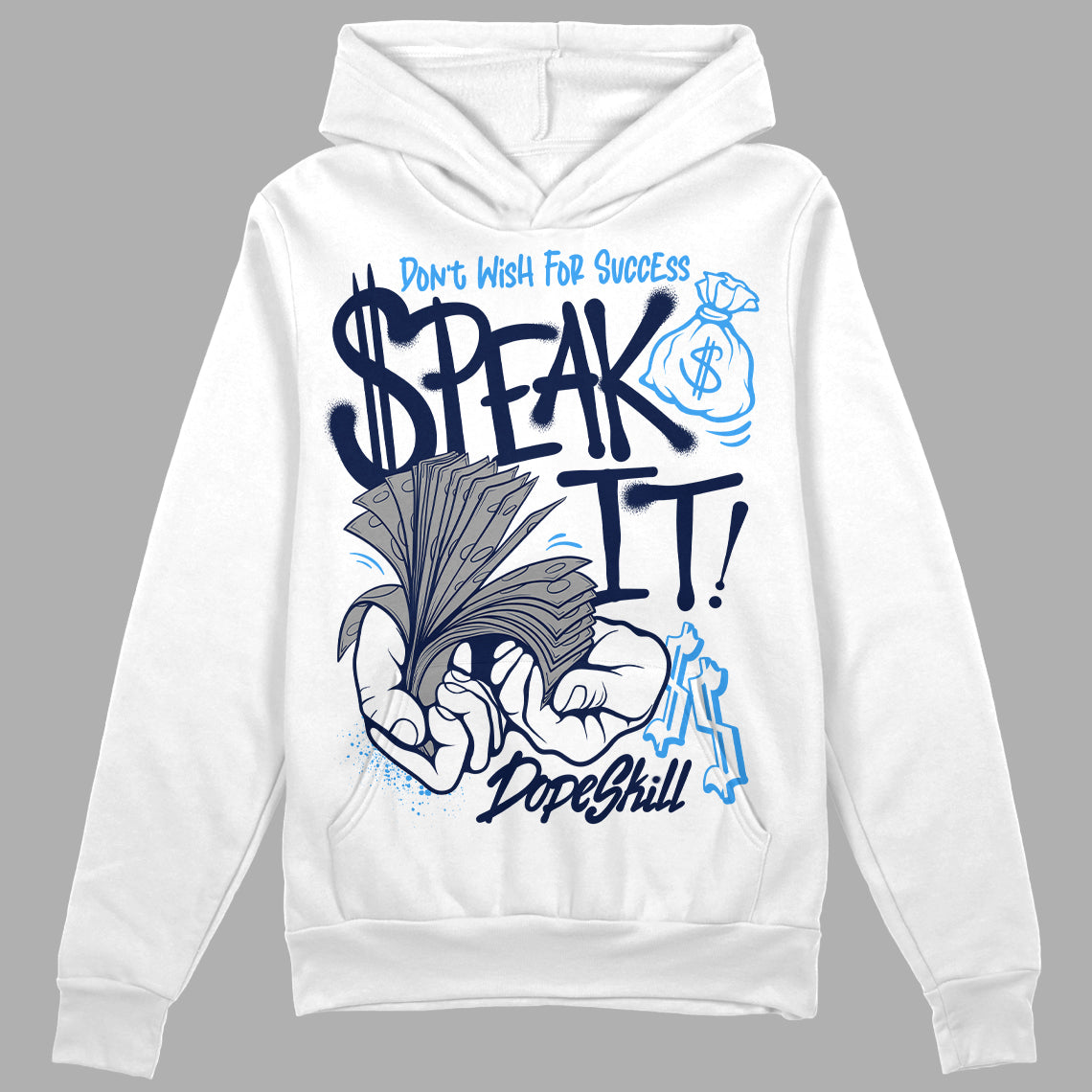 Midnight Navy 3s superstreetwear Hoodie Sweatshirt Speak It Graphic