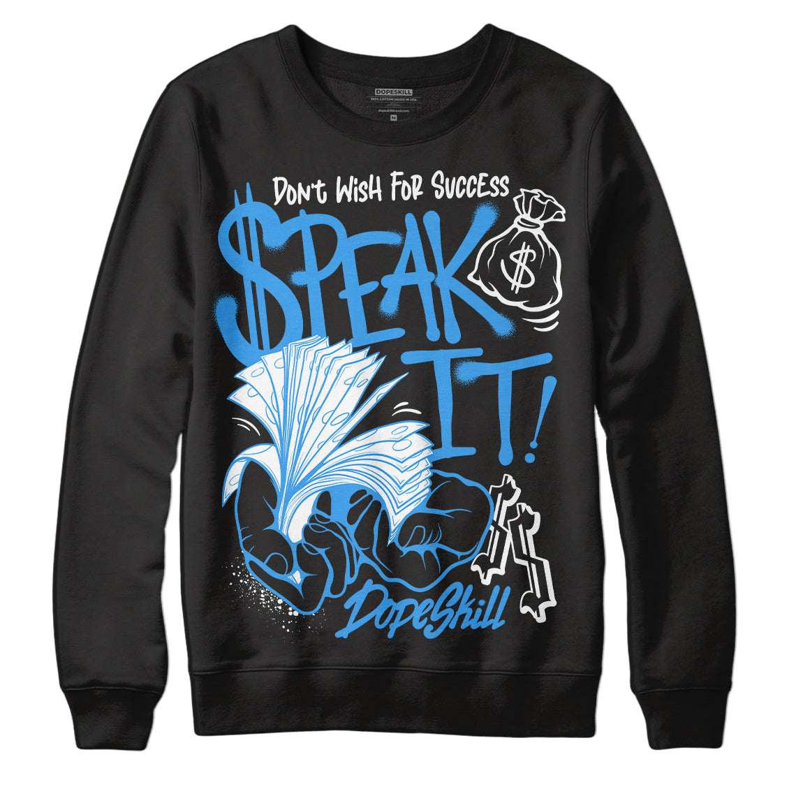 Midnight Navy 3s superstreetwear Sweatshirt Speak It Graphic