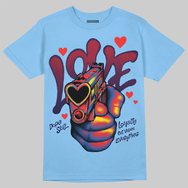 University Blue Collection DopeSkill T-Shirt Love Shot Graphic