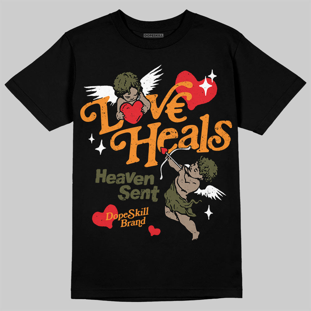 Olive 5s superstreetwear T-Shirt New Love Heals Graphic