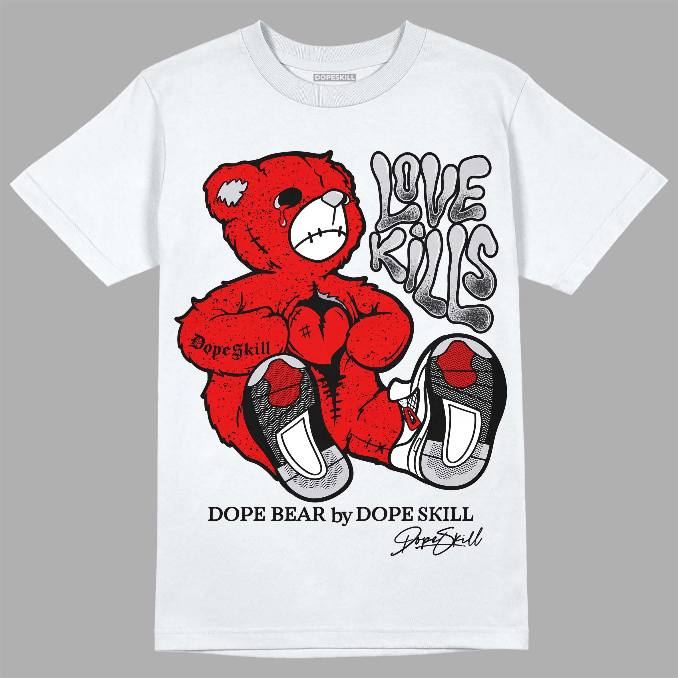 Red Cement 4S superstreetwear T-Shirt Love Kills Graphic