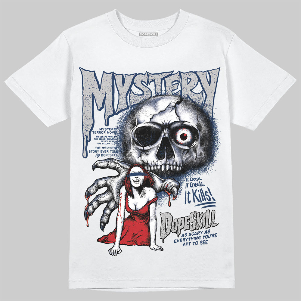 Summit White Navy 4s superstreetwear T-Shirt Mystery Ghostly Grasp Graphic