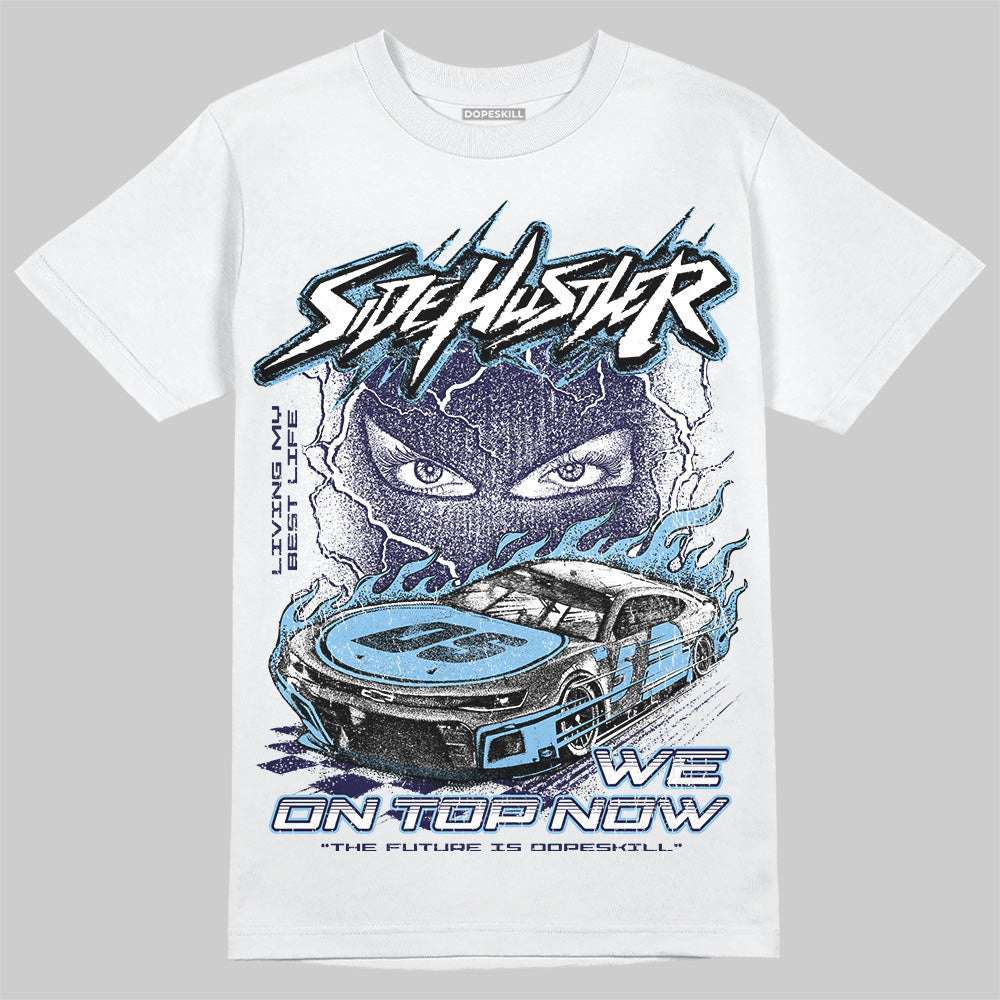 University Blue Collection superstreetwear T-Shirt New Side Hustler Graphic
