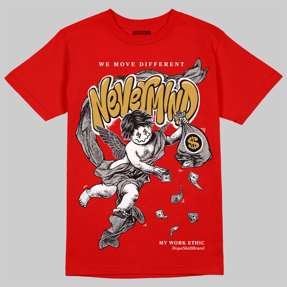Bred Velvet 11s superstreetwear Red T-shirt Nevermind Graphic