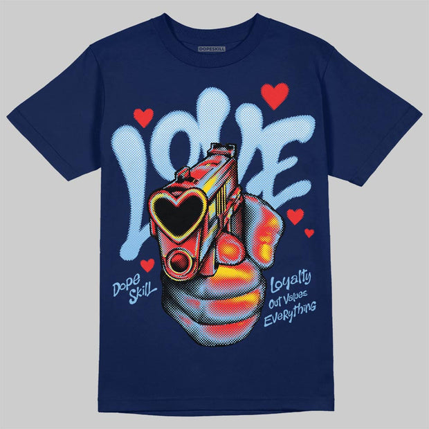 University Blue Collection DopeSkill T-Shirt Love Shot Graphic