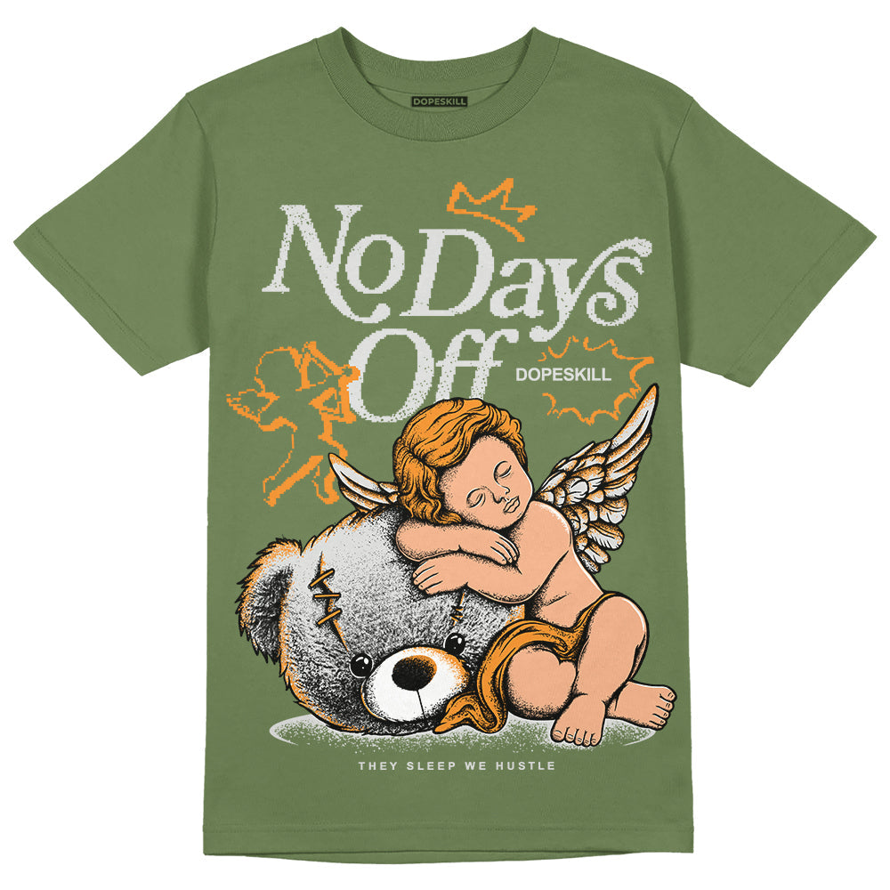Olive 5s superstreetwear Olive T-shirt New No Days Off Graphic