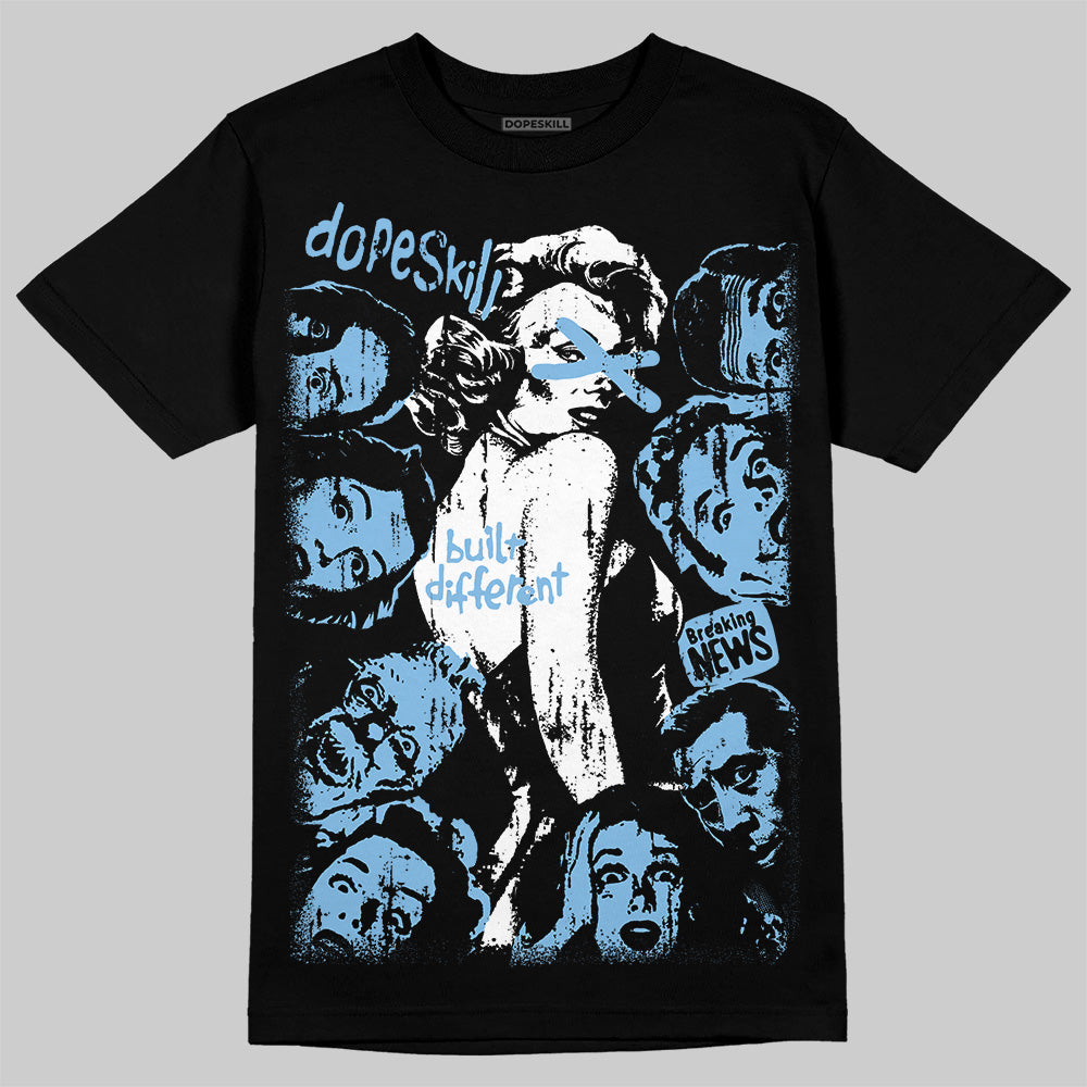 University Blue Collection superstreetwear T-Shirt Built Different Graphic