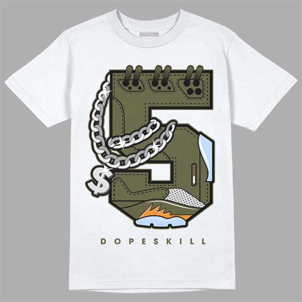 Olive 5s superstreetwear T-Shirt No.5 Graphic