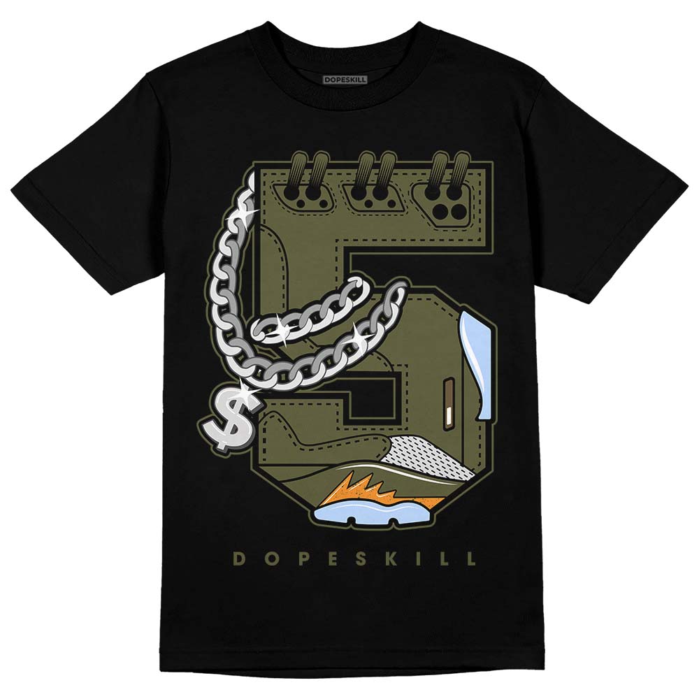 Olive 5s superstreetwear T-Shirt No.5 Graphic