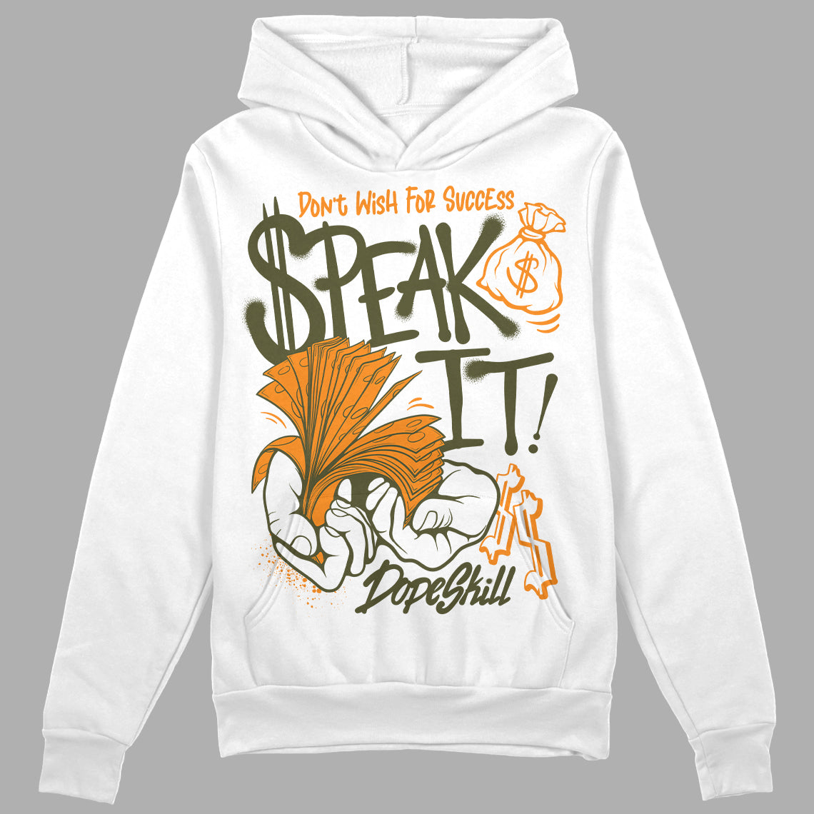 Olive 5s superstreetwear Hoodie Sweatshirt Speak It Graphic