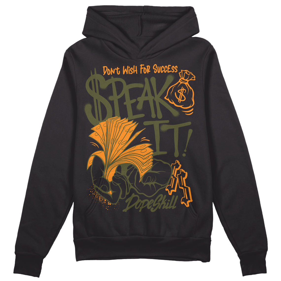 Olive 5s superstreetwear Hoodie Sweatshirt Speak It Graphic