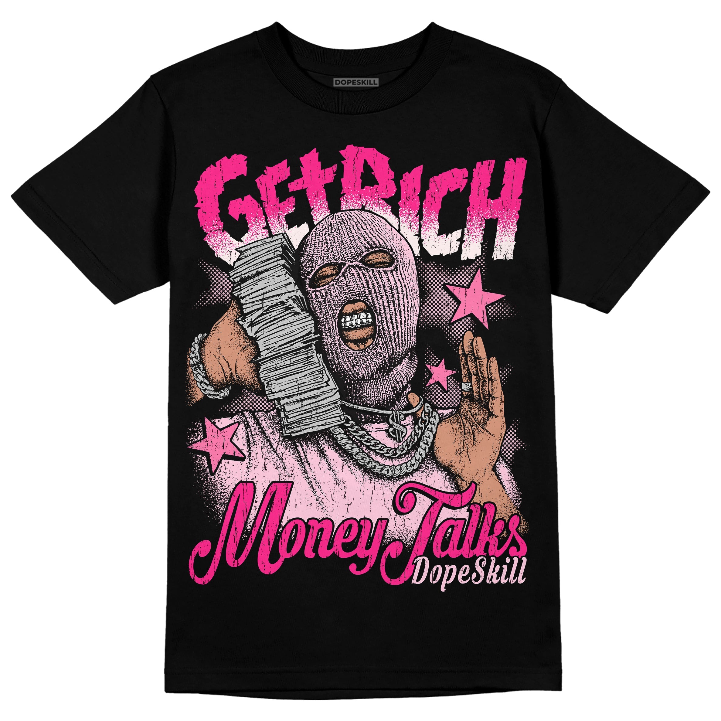 Dunk Low Pink Foam superstreetwear T-Shirt Get Rich Graphic