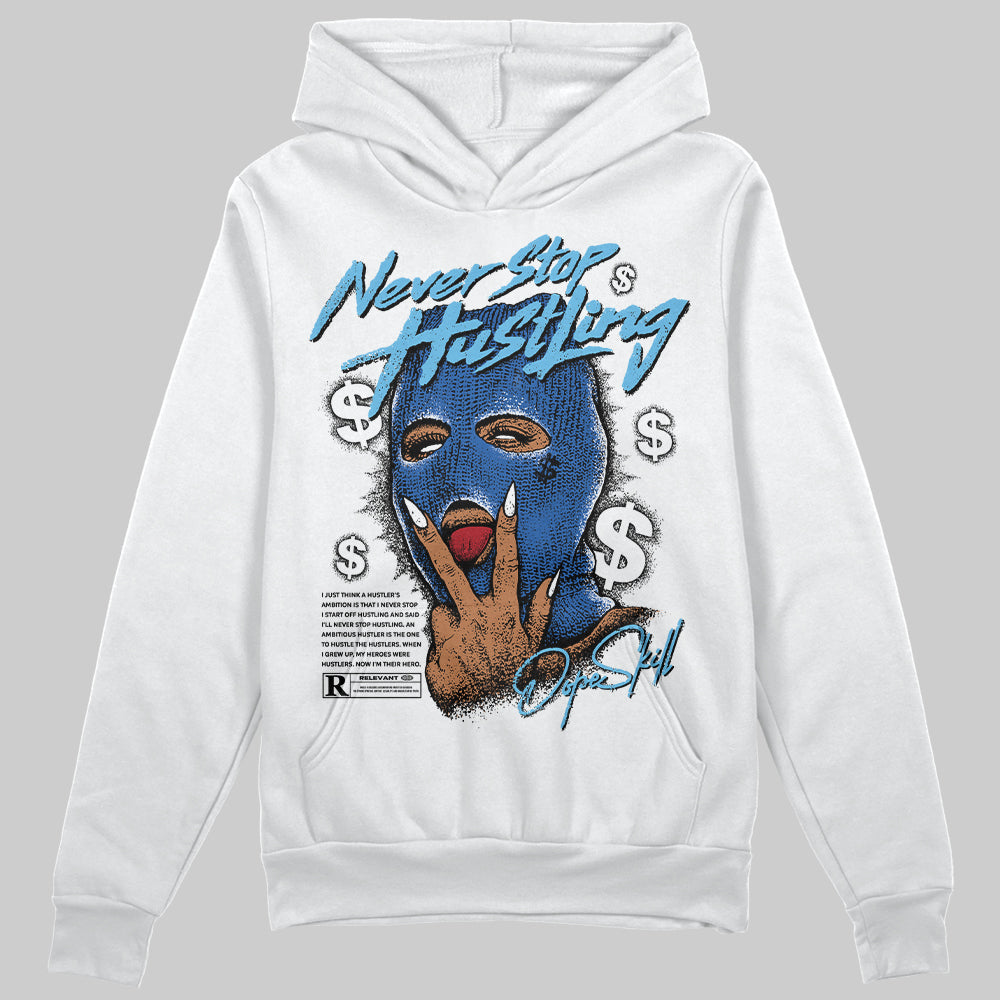 Blueberry 12s superstreetwear Hoodie Sweatshirt Never Stop Hustling Graphic
