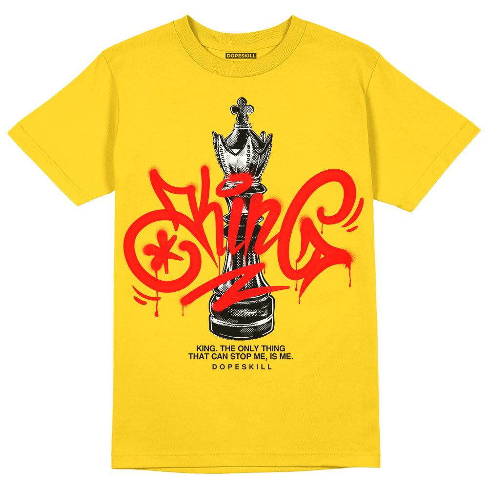 Yellow Ochre 6s superstreetwear Yellow T-shirt King Chess Graphic