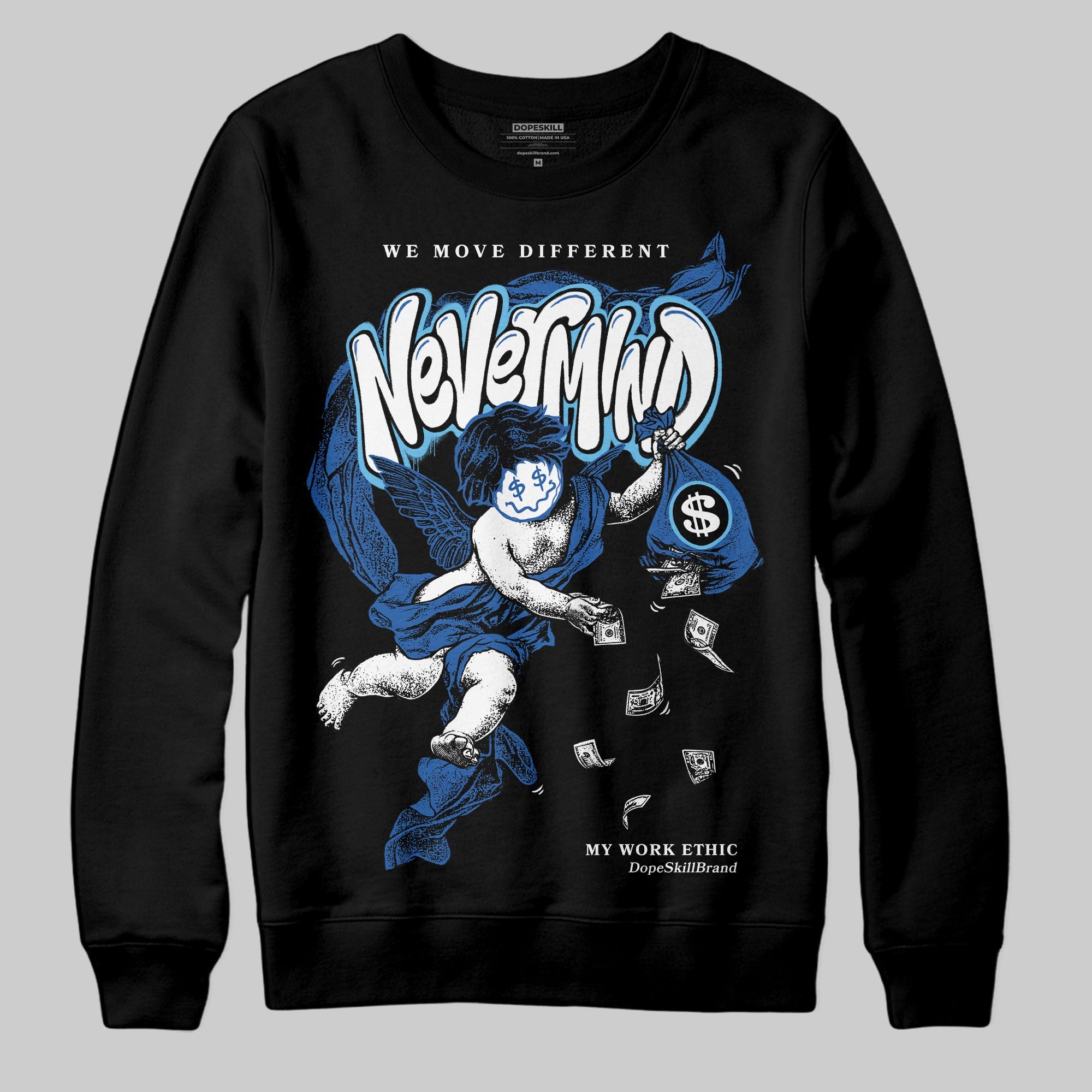 Blueberry 12s superstreetwear Sweatshirt Nevermind Graphic