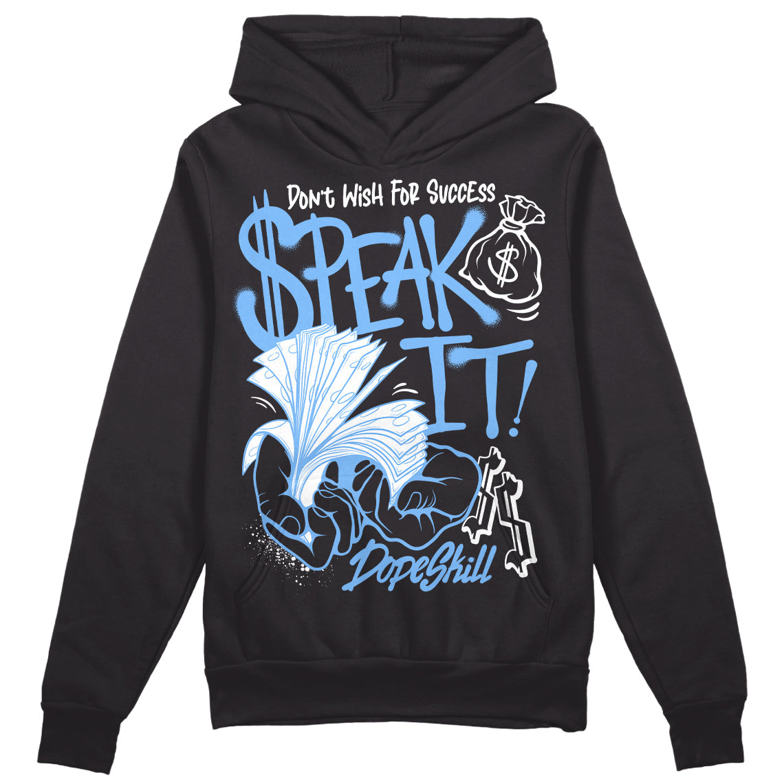 Powder Blue 9s superstreetwear Hoodie Sweatshirt Speak It Graphic