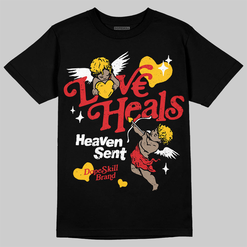 Red Cement 4S superstreetwear T-Shirt New Love Heals Graphic