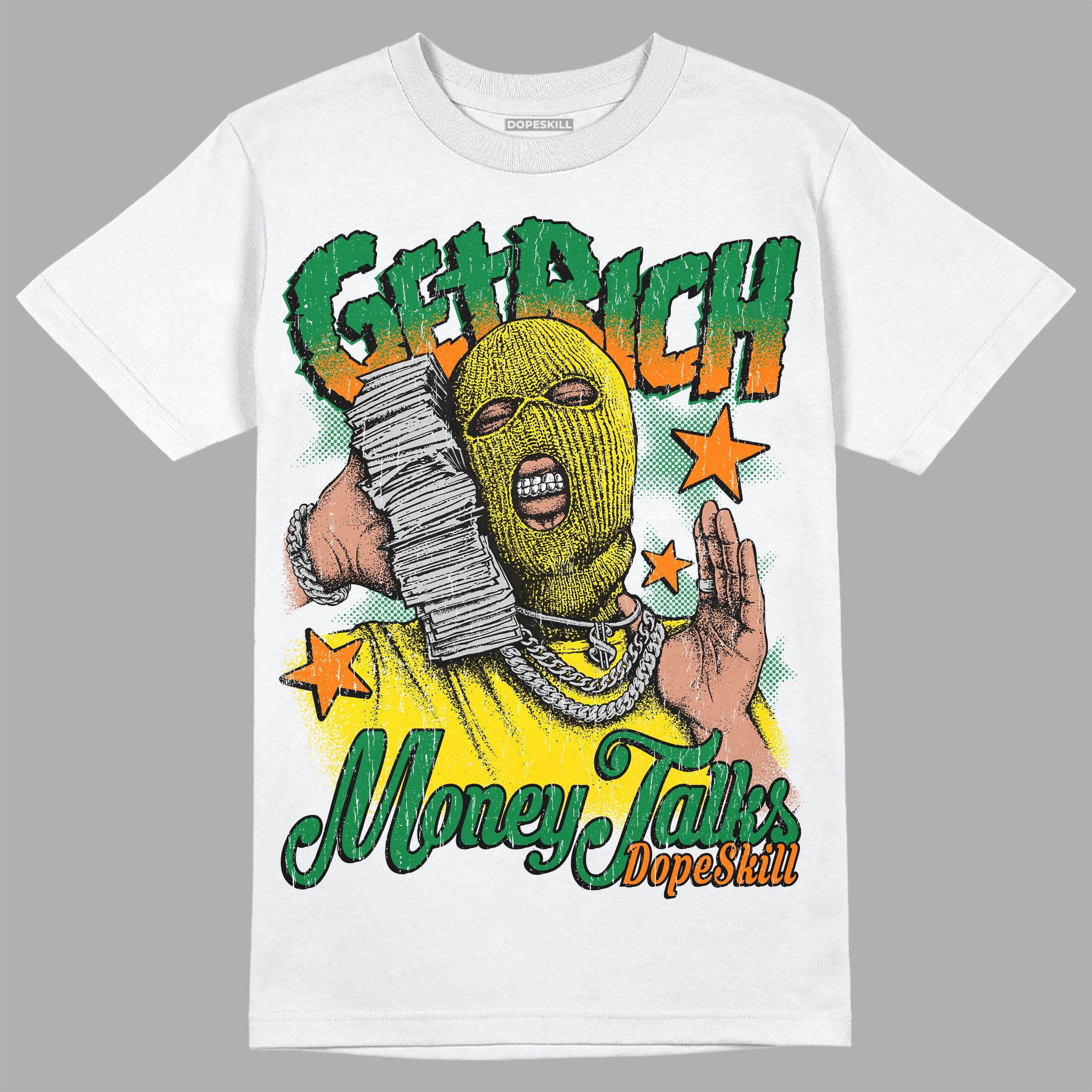 Dunk Low Reverse Brazil superstreetwear T-Shirt Get Rich Graphic