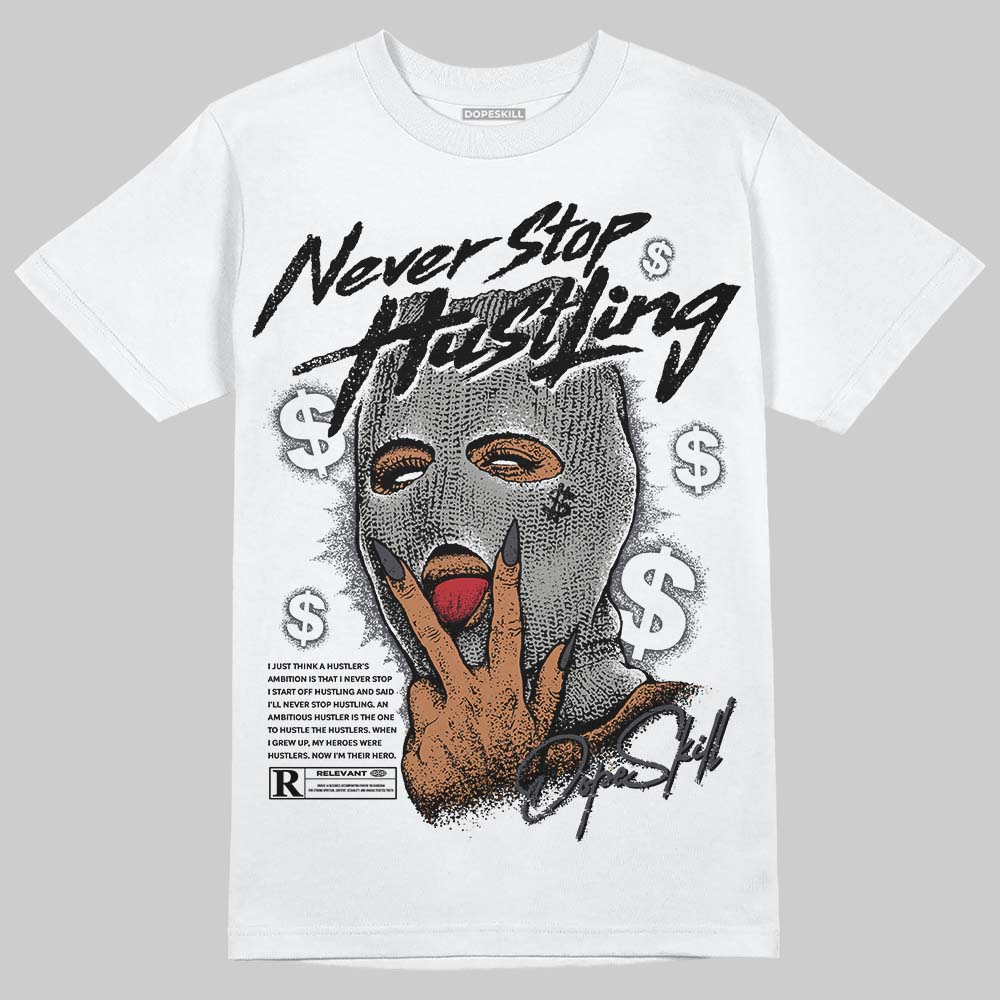 Black Cat 3s superstreetwear T-Shirt Never Stop Hustling Graphic