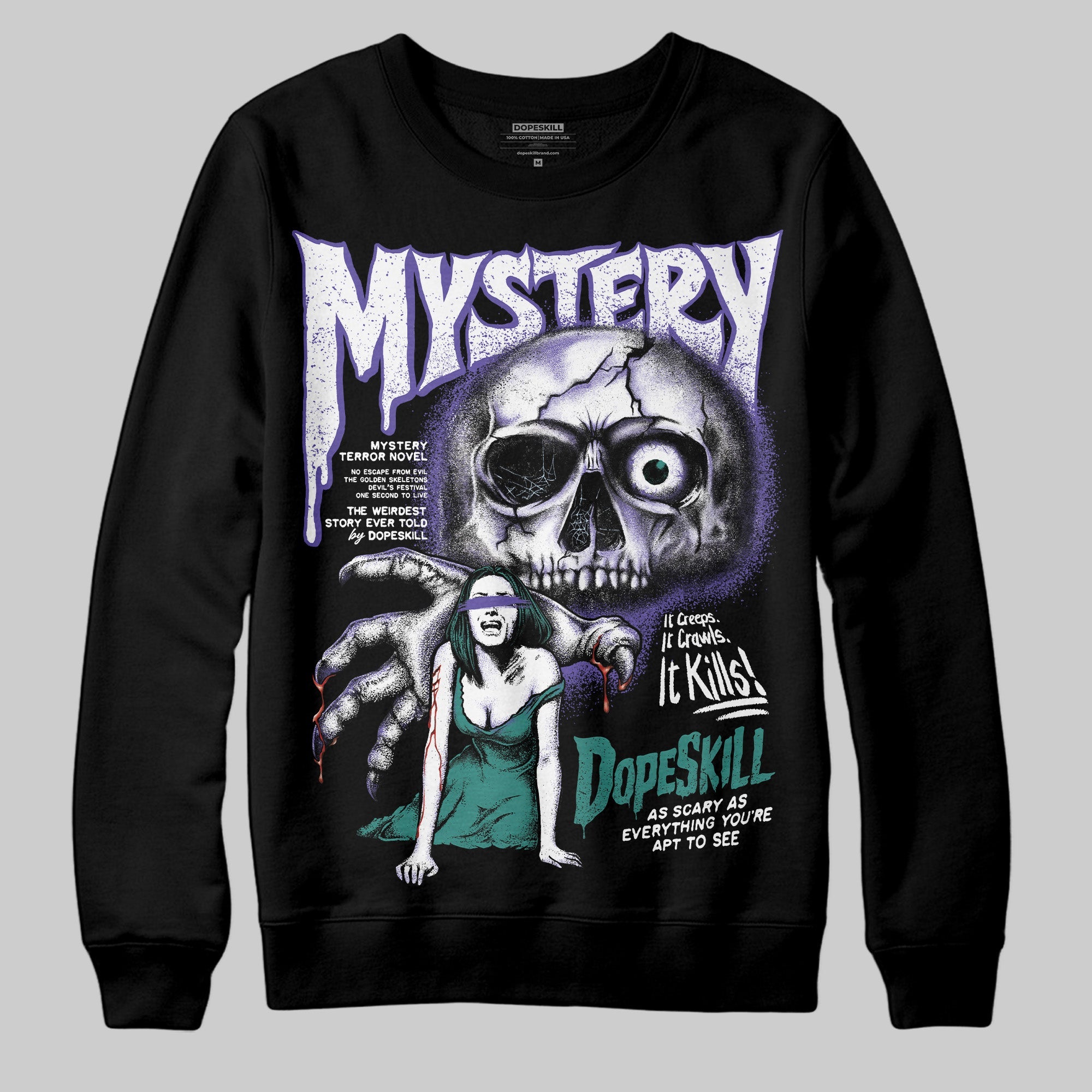 Grape 5s superstreetwear Sweatshirt Mystery Ghostly Grasp Graphic