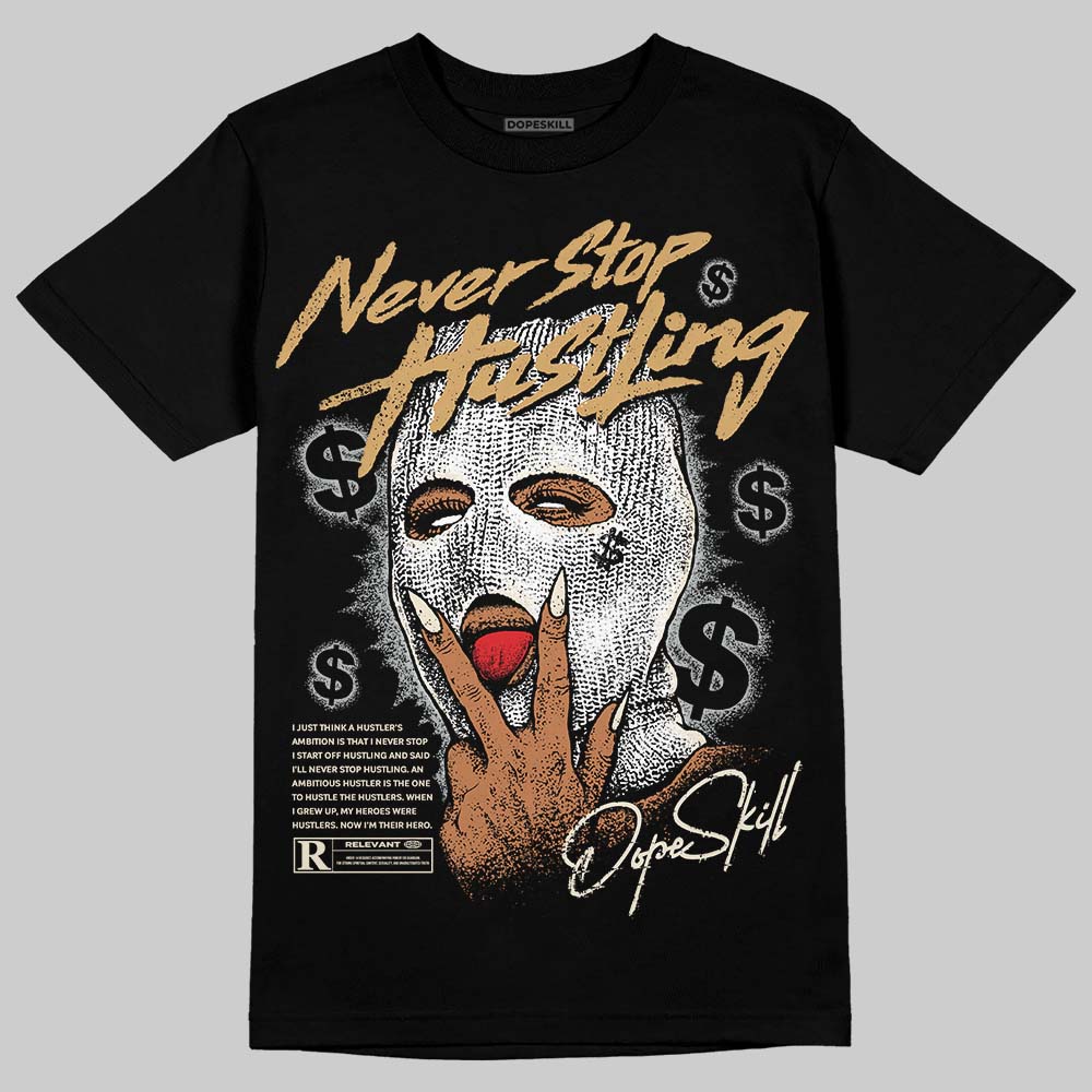 Reverse Metallic 5s superstreetwear T-Shirt Never Stop Hustling Graphic