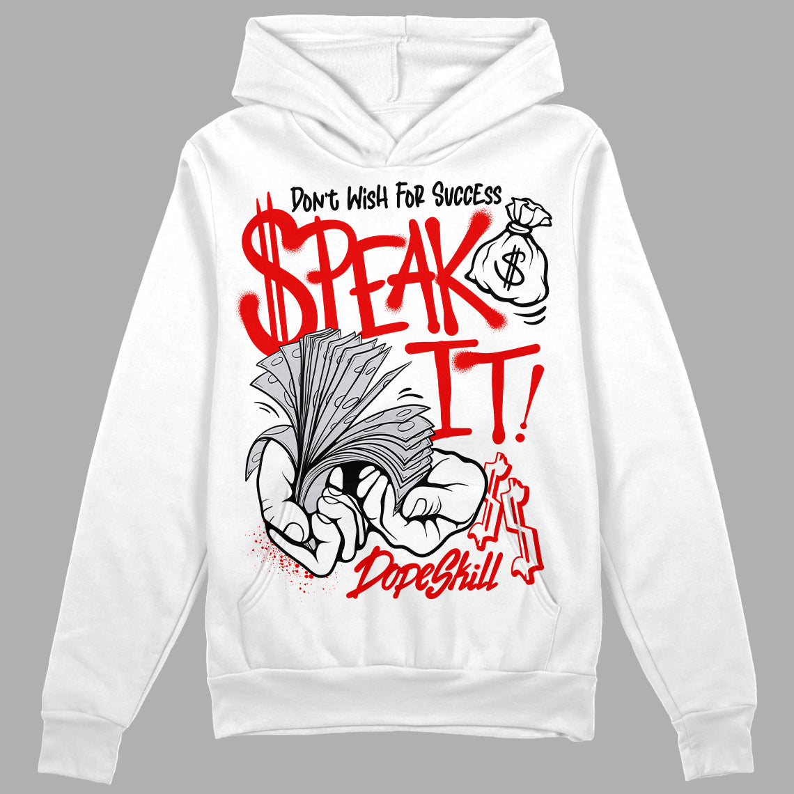 Red Cement 4S superstreetwear Hoodie Sweatshirt Speak It Graphic