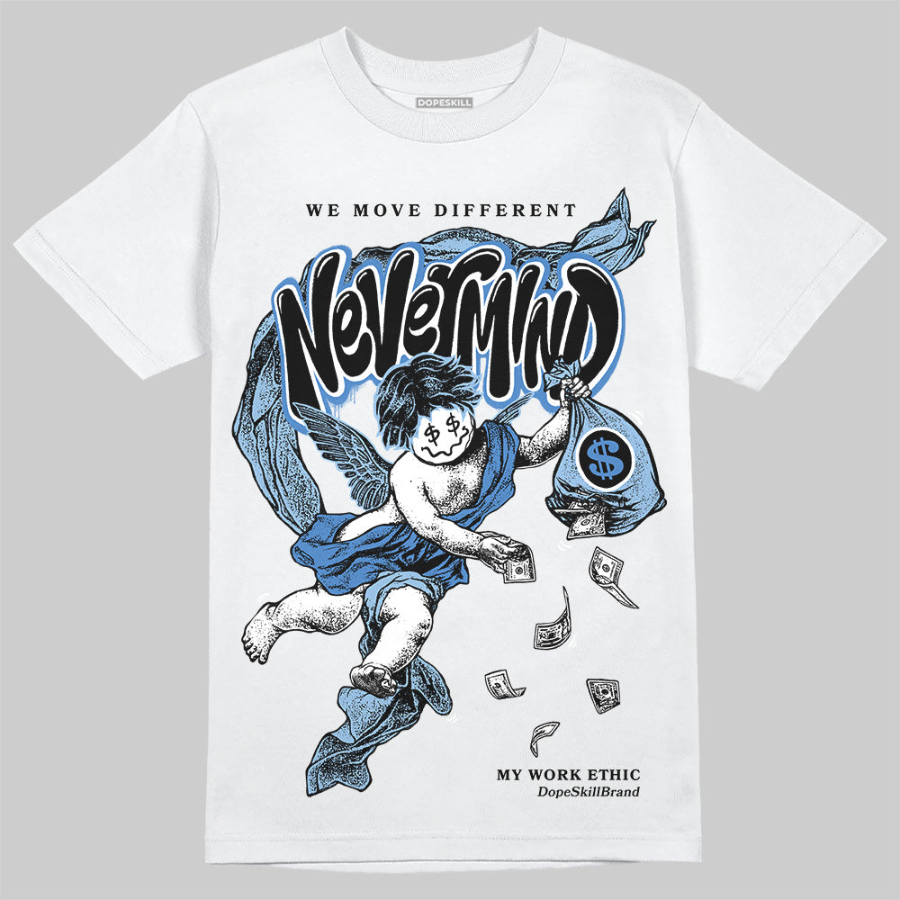 Women's Runner Sneaker Light Blue superstreetwear T-Shirt Nevermind Graphic
