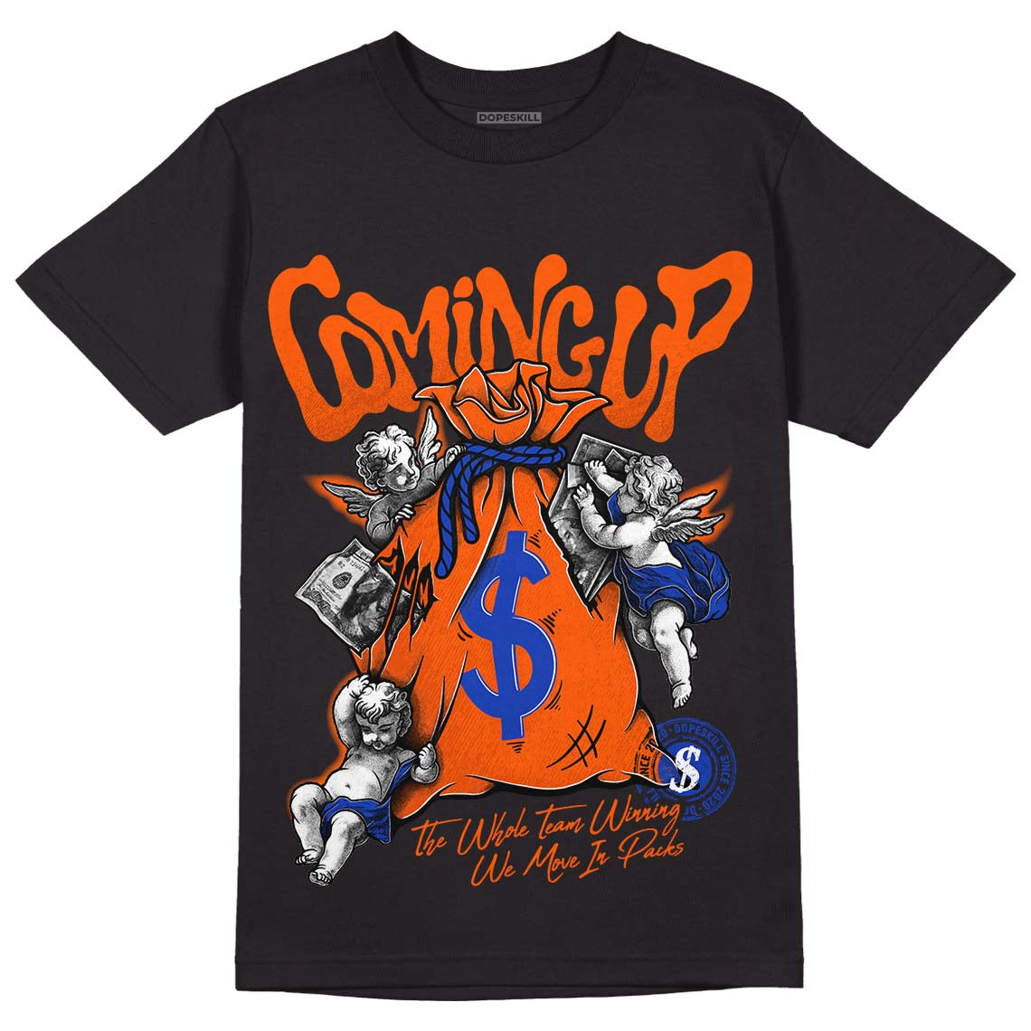 Dunk Low Futura Orange Blaze superstreetwear T-Shirt Money Bag Coming Up Graphic