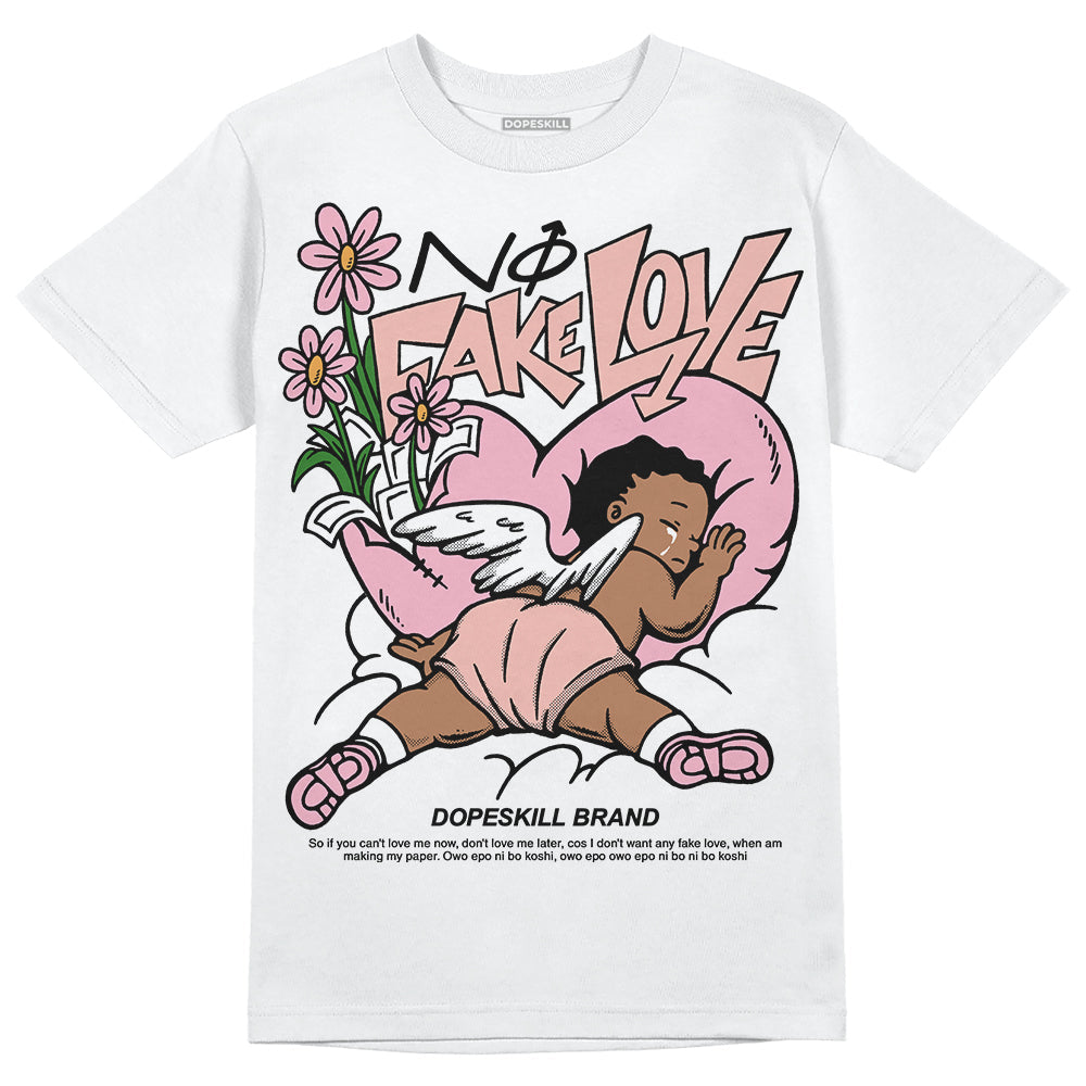 Legend Pink 11s superstreetwear T-Shirt No Fake Love Graphic