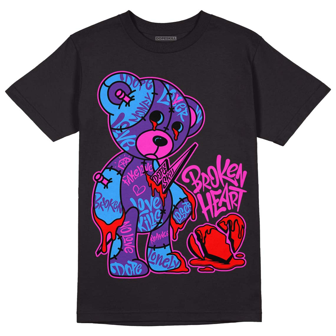 PURPLE Collection superstreetwear T-Shirt Broken Heart Graphic