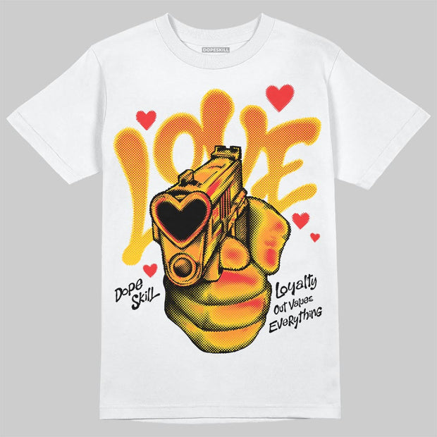 Yellow Collection DopeSkill T-Shirt Love Shot Graphic