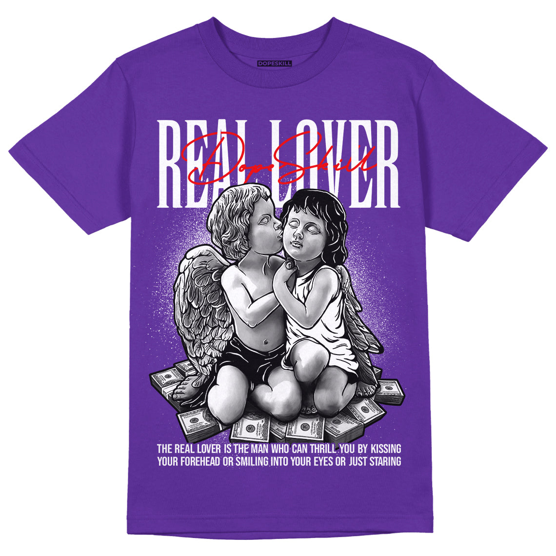 PURPLE Collection superstreetwear Purple T-shirt Real Lover Graphic