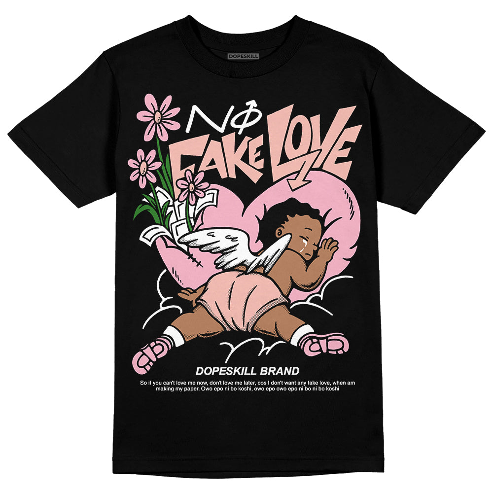 Legend Pink 11s superstreetwear T-Shirt No Fake Love Graphic