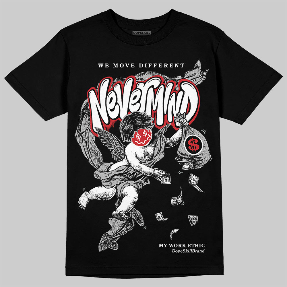 Black Cement 3s superstreetwear T-Shirt Nevermind Graphic